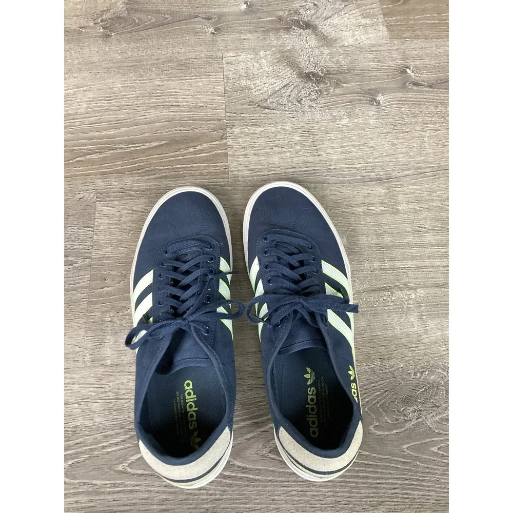 Adidas Delpala Navy/Neon-Green/White Mens Size 13 Shoes Sneakers FY7494